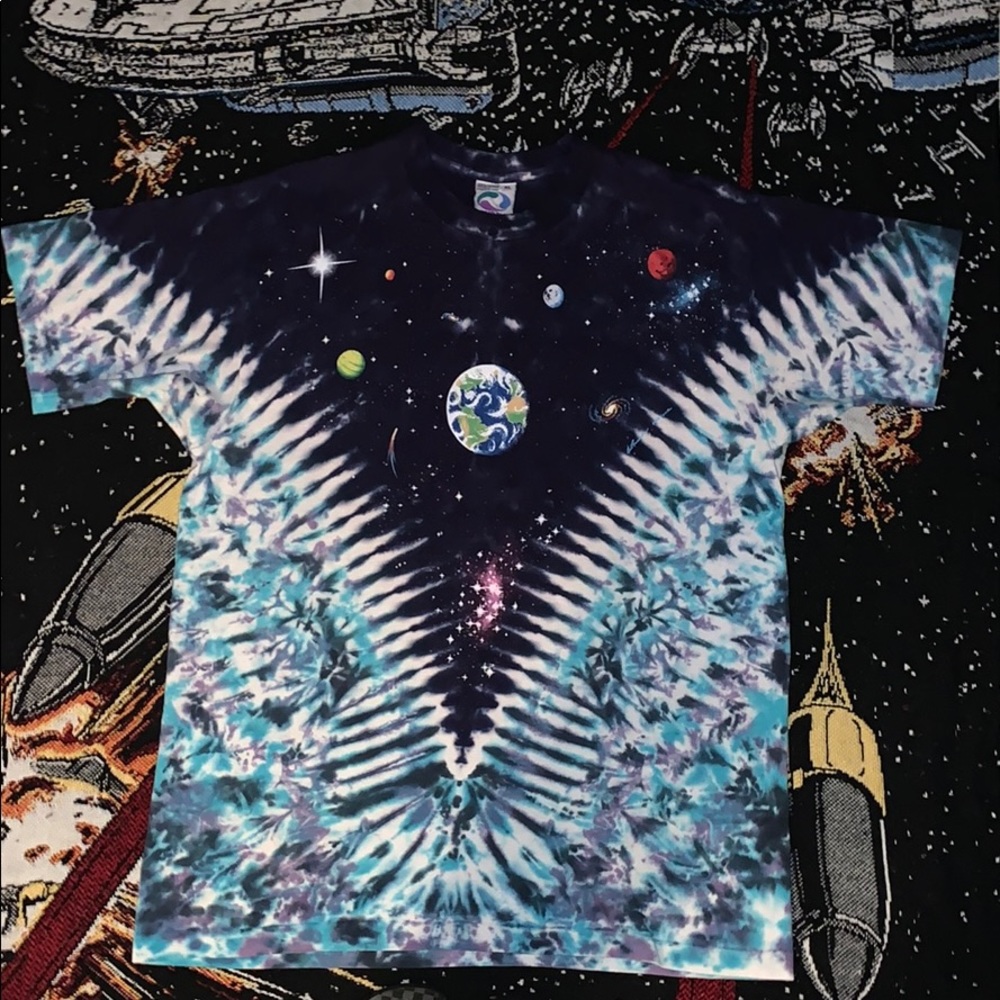 Vintage Men’s XL Liquid Blue, Earth Tie Dye